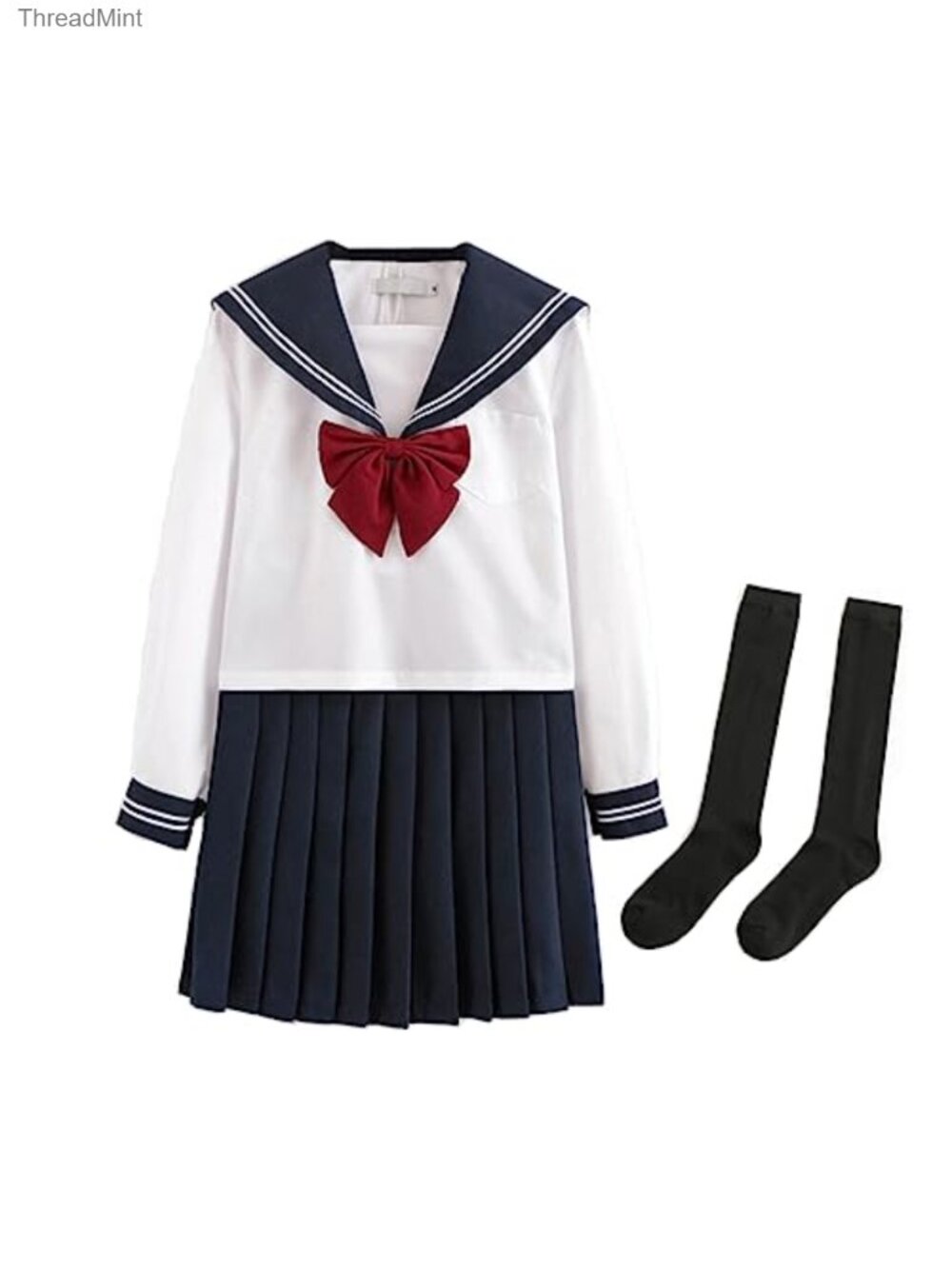 Kawaii Maid Cosplay Outfit Girl JK School Uniform Skirt Set Sailor Suit
